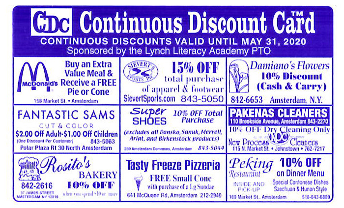 Continuous Discount Card 2